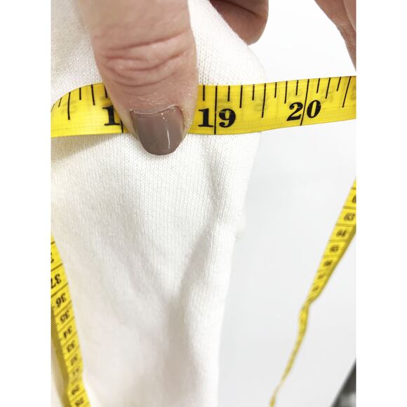 Vintage White Collared Flowers Roses Hummingbird Sweatshirt M - Picture 4 of 5